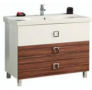 Тумба-умывальник напольная Aquaton Стамбул 105 белый/эбони тёмный 1A1273K0ST560 Тумба-умывальник напольная Aquaton Стамбул 105 белый/эбони тёмный 1A1273K0ST560, 1