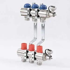 Группа коллекторная без расходомеров 3 отвода 1&quot;в/в x ¾&quot;ек Uni-fitt 441E4303, 2