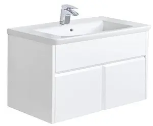 Тумба-умывальник подвесная Roca UP 80 белый глянец ZRU9303012+327470000 Тумба-умывальник подвесная Roca UP 80 белый глянец ZRU9303012+327470000, 1