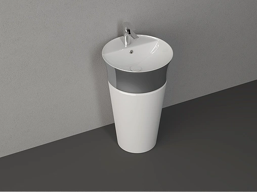 Раковина ISVEA Azur 51 платина/белый 10SYS1003