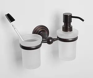 Дозатор для жидкого мыла Wasserkraft Isar темная тёмная бронза 7389 Дозатор для жидкого мыла Wasserkraft Isar темная тёмная бронза 7389, 2