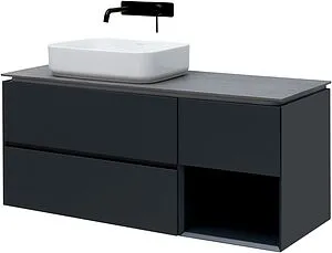 Тумба-умывальник подвесная Allen Brau Infinity 120 L антрацит 1.21005.AM+, 4