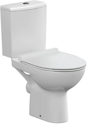 Унитаз-компакт безободковый Cersanit Nature Clean On 011 3/5 DPL EO slim белый 65410