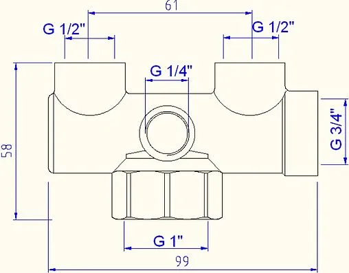 Группа безопасности расширительного бака до 44 кВт 1&quot; 3 бар Valtec VT.460.0.0