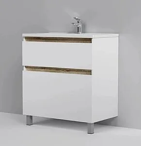 Тумба под умывальник напольная Am.Pm X-Joy 80 белый/светлое дерево M85AFSX0802WG, 3