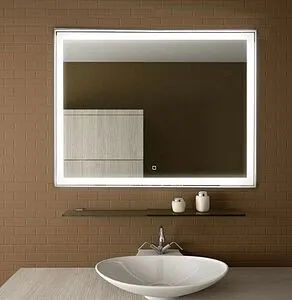 Зеркало с подсветкой Continent Aralia Led 80x60 с подогревом белый ЗЛП1521, 3