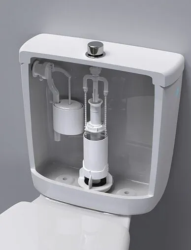 Комплект арматуры для бачка штоковый ½&quot; пластик боковой BERGES Eko 02 030202