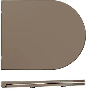 Крышка-сиденье для унитаза с микролифтом ISVEA F50 коричневый 40KF0531I-S, 1