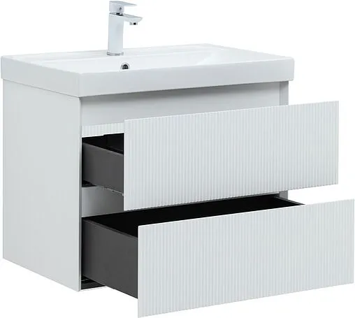 Тумба под умывальник подвесная Aquanet Альтера 70 белый матовый 00337155