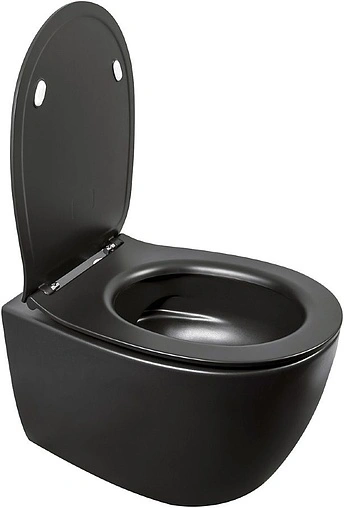 Крышка-сиденье для унитаза с микролифтом ISVEA D40 черный матовый 40D40521I-S