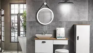 Тумба-умывальник подвесная ISVEA Bei 100 белый/дуб 21BES165100I+10SY50052SV Тумба-умывальник подвесная ISVEA Bei 100 белый/дуб 21BES165100I+10SY50052SV, 5