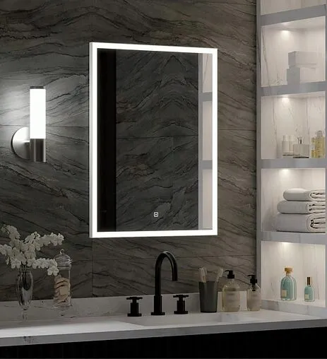 Зеркало с подсветкой Continent Frame White Led 80x120 белый ЗЛП1411