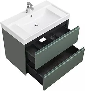 Тумба-умывальник подвесная Roca Ona 80 зелёный матовый A857630513+ZRU9307562 Тумба-умывальник подвесная Roca Ona 80 зелёный матовый A857630513+ZRU9307562, 5