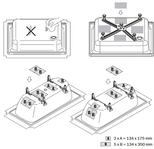Комплект шумопоглощающих пластин для ванн Kaldewei 687675730000