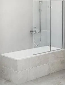 Шторка на ванну 1000мм прозрачное стекло Roltechnik TZVP2/1000 742-100000P-00-02, 1