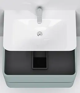 Тумба-умывальник подвесная Am.Pm Sensation 80 мятный M30FHX0802GG+M30WPC0801WG, 5