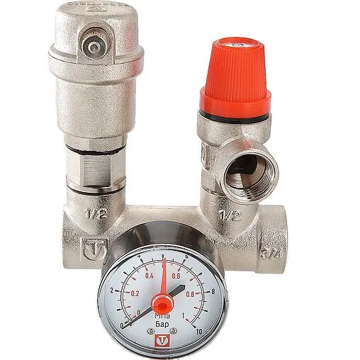 Группа безопасности расширительного бака до 44 кВт 1&quot; 3 бар Valtec VT.460.0.0