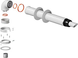 Комплект дымохода Антилед Ø 60/100мм L=1000мм Krats Антилёд KTL-01-075, 1