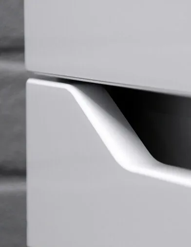 Тумба под умывальник подвесной Айсберг Absolute 60 белый DA6703T