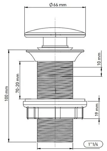 Выпуск автоматический для раковины Toni Arti белый TA-201802 Выпуск автоматический для раковины Toni Arti белый TA-201802