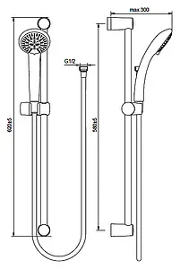 Душевая стойка Vidima Fresh S хром BA208AA Душевая стойка Vidima Fresh S хром BA208AA, 2