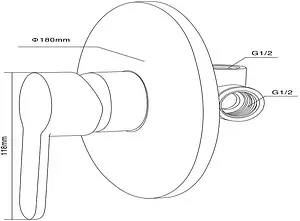 Гигиенический душ со смесителем Swedbe Platta хром 5525 Гигиенический душ со смесителем Swedbe Platta хром 5525, 2