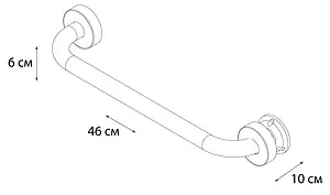 Поручень Fixsen Hotel хром FX-31017, 3