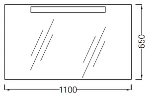 Зеркало с подсветкой Jacob Delafon Presquile 110 EB1110-NF Зеркало с подсветкой Jacob Delafon Presquile 110 EB1110-NF, 4