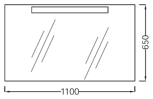 Зеркало с подсветкой Jacob Delafon Presquile 110 EB1110-NF