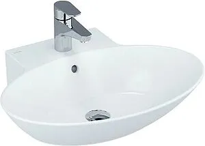 Раковина VitrA Geo белый глянцевый 4424B003-0001 Раковина VitrA Geo белый глянцевый 4424B003-0001, 1
