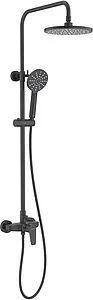 Душевая система со смесителем для душа Aquatek Бетта чёрный матовый AQ2160MB Душевая система со смесителем для душа Aquatek Бетта чёрный матовый AQ2160MB, 1