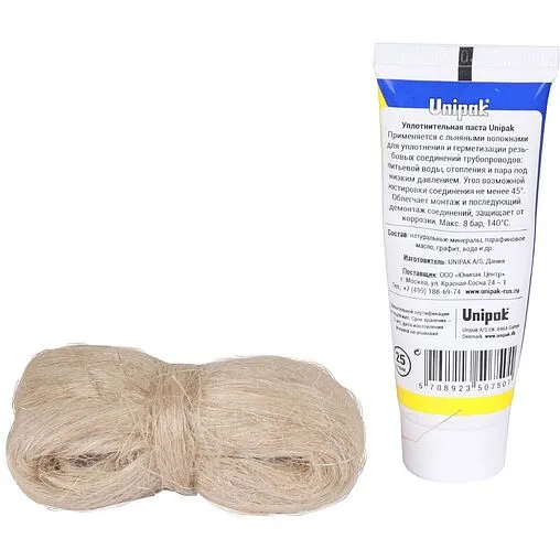 Moнтaжный кoмплeкт паста 20г + лен 13г Unipak №1 8017055