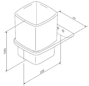 Стакан Am.Pm Inspire 2.0 хром A50A34300 Стакан Am.Pm Inspire 2.0 хром A50A34300, 2