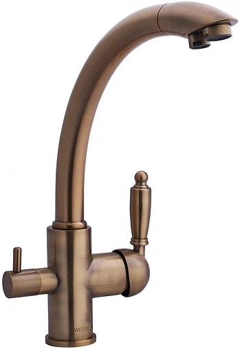 Смеситель для кухни с подключением к фильтру Swedbe Selene Plus бронза 8043М