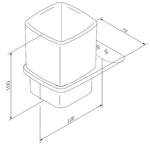 Стакан Am.Pm Inspire 2.0 хром A50A34300