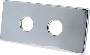 Двойная розетка 50мм Schlosser хром 603000092.01 Двойная розетка 50мм Schlosser хром 603000092.01, 1