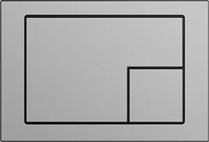 Клавиша смыва для унитаза Cersanit Corner 64107 хром матовый Клавиша смыва для унитаза Cersanit Corner 64107 хром матовый, 1