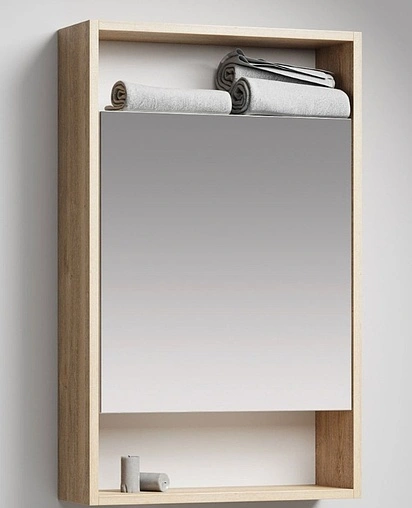 Шкаф-зеркало Aqwella City 50 дуб балтийский SIT0405DB