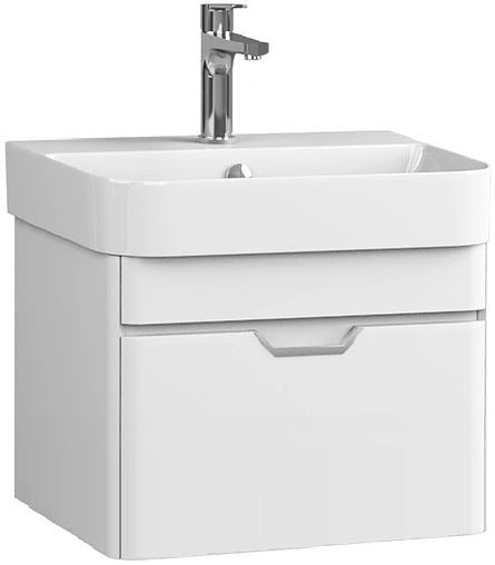 Тумба-умывальник подвесная ISVEA Fonte 57 белый 21SQS001057I+10SQ50057SV