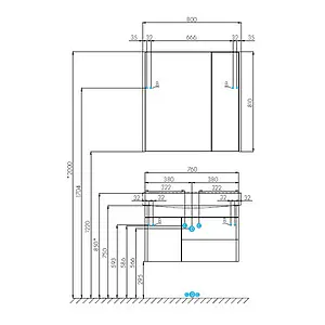 Шкаф-зеркало Aquaton Беверли 80 белый 1A237102BV010 Шкаф-зеркало Aquaton Беверли 80 белый 1A237102BV010, 3
