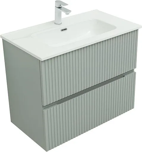 Тумба-умывальник Aquanet Джейн 80 мисти грин 00313318+