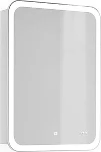 Шкаф-зеркало Jorno Bosko 60 с подсветкой и часами белый Bos.03.60/W, 1