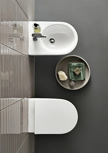 Комплект 6 в 1 Geberit Acanto 500.128.21.A с кнопкой Delta 51 хром глянцевый