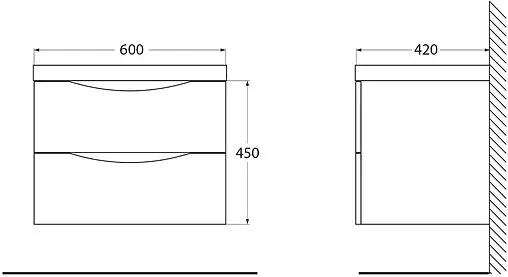 Тумба под умывальник подвесная BelBagno ANCONA-N 60 Bianco Lucido ANCONA-N-600-2C-SO-BL Тумба под умывальник подвесная BelBagno ANCONA-N 60 Bianco Lucido ANCONA-N-600-2C-SO-BL