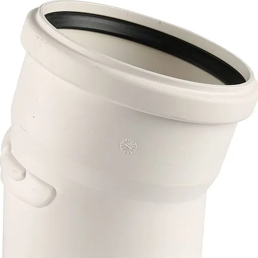 Отвод внутренний бесшумный D=110мм Угол 15° Rehau Raupiano Plus 11231321001