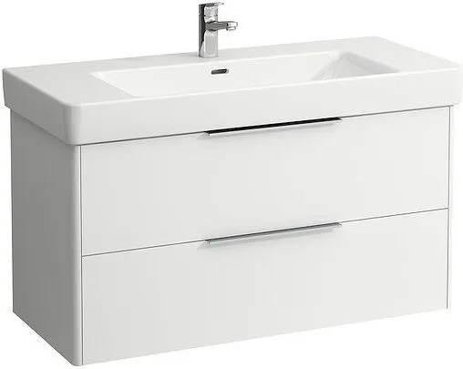 Тумба-умывальник подвесной Laufen Base 105 белый матовый 4.0245.2.110.260.1+8.1396.6.000.104.1