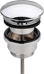 Выпуск без перекрытия для раковины без перелива Viega хром 492670, 1