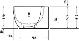Ванна из искусственного камня Duravit Luv 185x95 белый 700431000000000, 4
