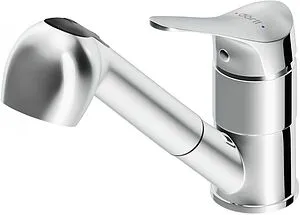 Смеситель для кухни с выдвижным изливом Dorff Ultra хром D5000000, 1