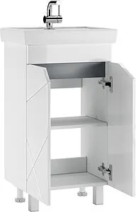 Тумба под умывальник напольная Домино Vector 45 белый DV6607T, 4